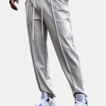 Tapered Jogger Pants With Pintuck