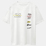 LA Racing Slogan Print Drop Shoulder Oversize T-Shirt