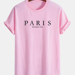 Regular Fit Paris Slogan Cotton T-Shirt