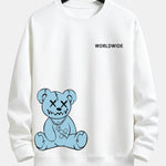 Worldwide Bear Print Relax Fit Sweatshirt