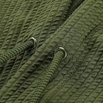 Long Sleeve Muscle Fit Ribbed Arc Hem Hooded T-Shirt