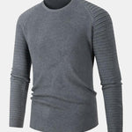 Slim Fit Raglan Sleeve Crew Neck Sweater