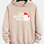 Santa Claus Slogan Print Relax Fit Hoodie