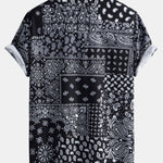Paisley Print Button Up Shirt & Swim Shorts