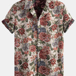 Floral Jacquard Cuban Shirt & Shorts