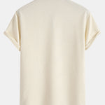 Stripe Jacquard Zip Up Polo & Shorts
