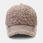 Solid Color Teddy Plush Baseball Cap