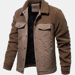 Quilted Lined Teddy Spliced Jacket