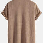 Short Sleeve Waffle Cuban Shirt