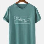 Lines Of Hands Print T-Shirt