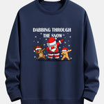 Slogan Santa Print Relax Fit Sweatshirt