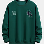 Los Angeles Slogan Print Relax Fit Sweatshirt