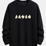Ghost Print Relax Fit Sweatshirt