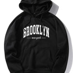 Brooklyn Letter Print Hoodie