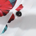 Tropical Floral Print Button Up Shirt & Swim Shorts