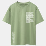 Slogan Print Drop Shoulder Oversize T-Shirt