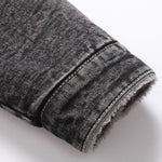 Teddy Lined Washed Denim Jacket