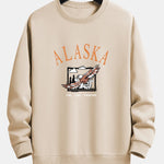 Alaska Bald Eagle Print Relax Fit Sweatshirt
