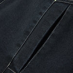 Denim Borg Lined Utility Jacket