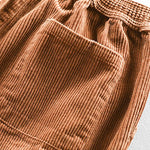 Cotton Corduroy Cropped Pants
