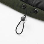 Contrast Zip Up Hooded Puffer Coat