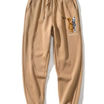 Robot Bear Print Jogger Pants