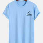Regular Fit Mountain Print Cotton T-Shirt