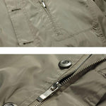 Button Up Funnel Neck Jacket