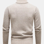 Contrast Pocket Panel Half Zip Sweater