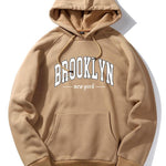 Brooklyn Letter Print Hoodie