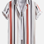 Striped Button Up Shirt & Swim Shorts