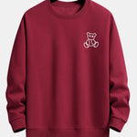 Bear On Vacation Print Relax Fit Sweatshirt