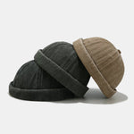 Vintage Hip Hop Washed Brimless Hat