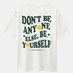 Slogan Back Print Drop Shoulder Oversize T-Shirt & Shorts