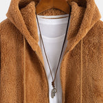 Basic Teddy Zip Up Hoodie