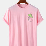 Pocket Dinosaur Print T-Shirt