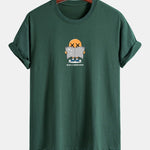 Regular Fit Reading Print Cotton T-Shirt