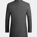 Stand Collar Woolen Overcoat