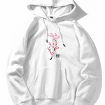 Cherry Blossoms Print Hoodie