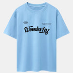 Wonderful Slogan Print Drop Shoulder Oversize T-Shirt