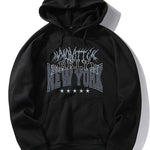 New York Gothic Print Hoodie