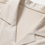 Short Sleeve Corduroy Revere Shirt & Corduroy Shorts