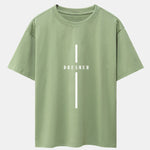 Stripe Dreamer Print Drop Shoulder Oversize T-Shirt