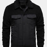 Quilted Lined Teddy Spliced Jacket