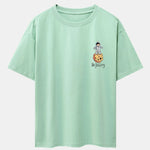 Galaxy Astronaut Print Drop Shoulder Oversize T-Shirt
