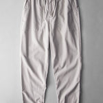 Straight Leg Linen Cotton Blend Pants