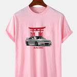 Japanese Shrine Car Print T-Shirt