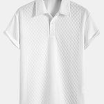 Rhombus Geometric Jacquard Polo