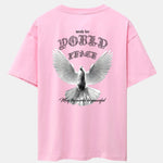 Dove Of Peace Back Print Drop Shoulder Oversize T-Shirt