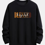 Blessed Print Relax Fit Sweatshirt
